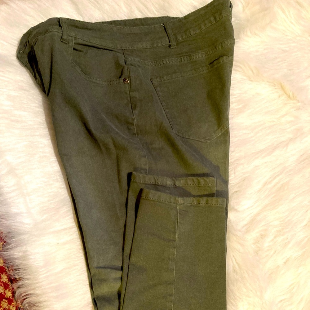 Jeans, Skinny, BONGO, Size 14, Green